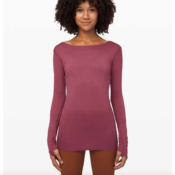 Lululemon Swiftly Speed Long Sleeve Flow, Plumful - Picture 2 of 7